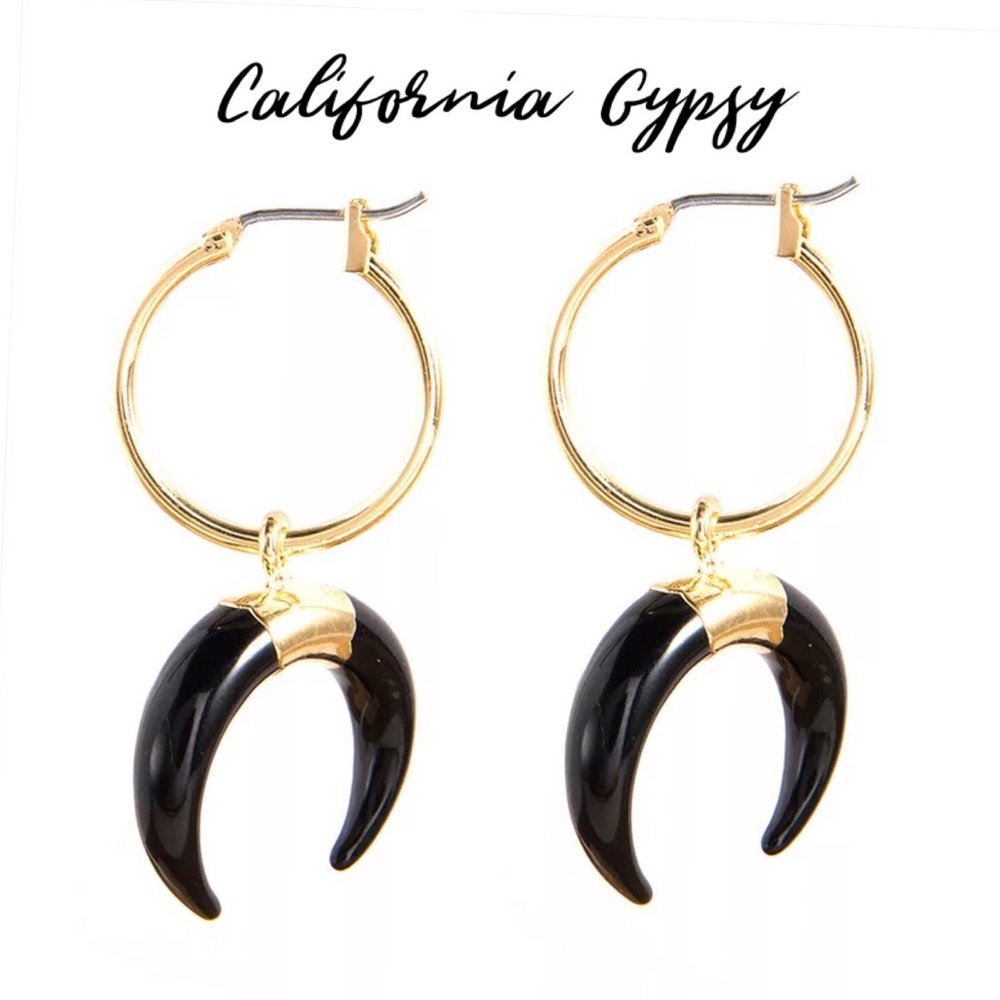 Crescent Moon Gypsy earrings 🌙 - Picture 2 of 6